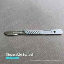 Scalpel médical avec poignée